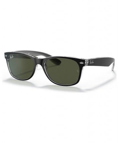 Sunglasses RB2132 NEW WAYFARER COLOR MIX BLACK MATTE/GREEN $15.10 Unisex