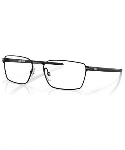 Men's Rectangle Eyeglasses OX5073-0155 Satin Black $66.72 Mens