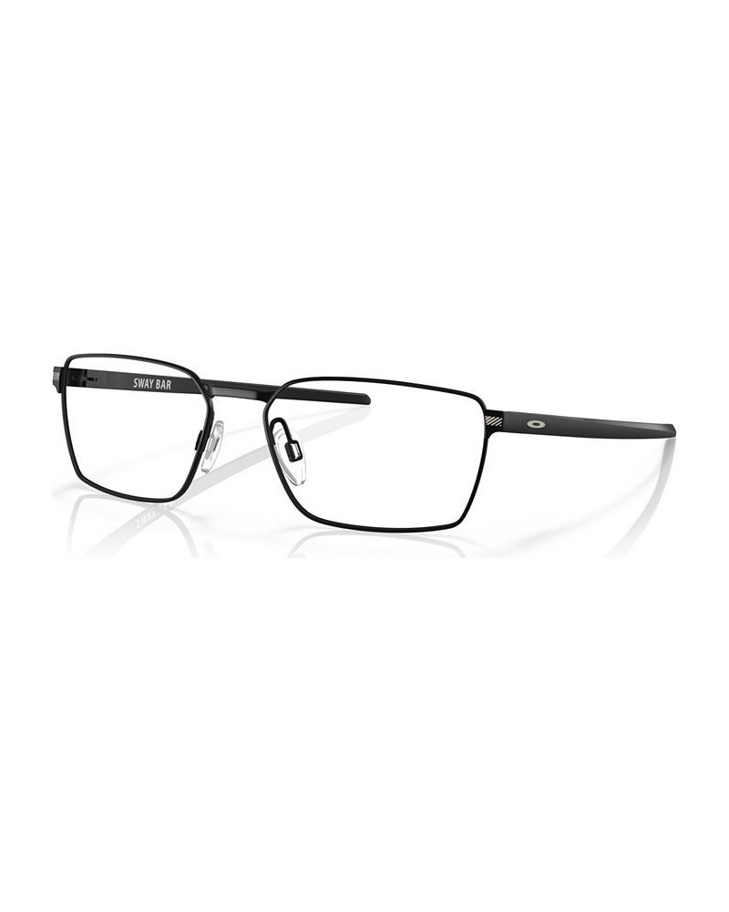 Men's Rectangle Eyeglasses OX5073-0155 Satin Black $66.72 Mens