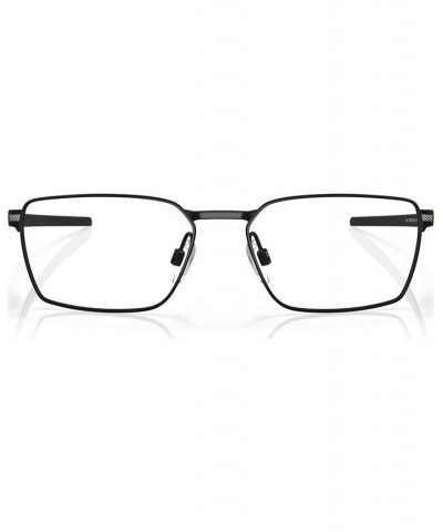 Men's Rectangle Eyeglasses OX5073-0155 Satin Black $66.72 Mens