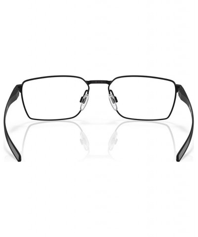 Men's Rectangle Eyeglasses OX5073-0155 Satin Black $66.72 Mens