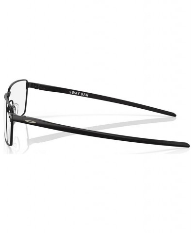 Men's Rectangle Eyeglasses OX5073-0155 Satin Black $66.72 Mens