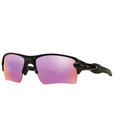 FLAK 2.0 XL PRIZM GOLF Sunglasses OO9188 BLACK SHINY/PURPLE LIGHT $35.91 Unisex
