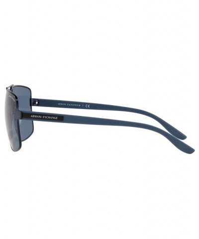 Armani Exchange Sunglasses AX2037S 60 MATTE BLUE/BLUE $13.94 Unisex