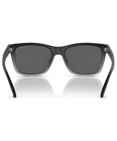 Men's Polarized Sunglasses HC8359U56-ZP Brown Blue Gray $63.00 Mens