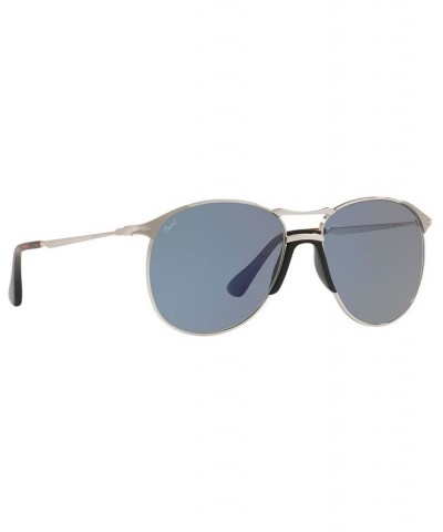 Men's Sunglasses PO2649S 55 SILVER/LIGHT BLUE $32.30 Mens