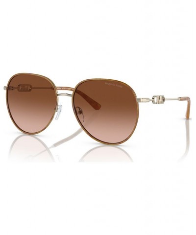 Women's Sunglasses Empire Light Gold-Tone Amber Tortoise $38.43 Womens