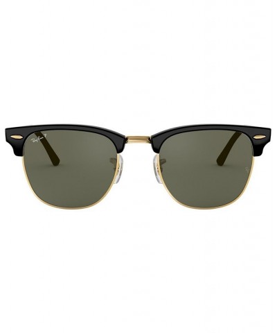 Unisex Polarized Low Bridge Fit Sunglasses RB3016F CLUBMASTER CLASSIC 55 Black $40.47 Unisex