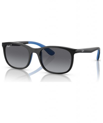 Kids Polarized Sunglasses RJ9076S49-YP Black on Rubber Blue $13.09 Kids
