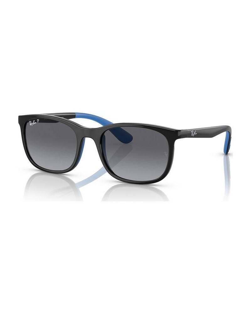 Kids Polarized Sunglasses RJ9076S49-YP Black on Rubber Blue $13.09 Kids