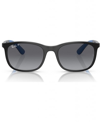 Kids Polarized Sunglasses RJ9076S49-YP Black on Rubber Blue $13.09 Kids