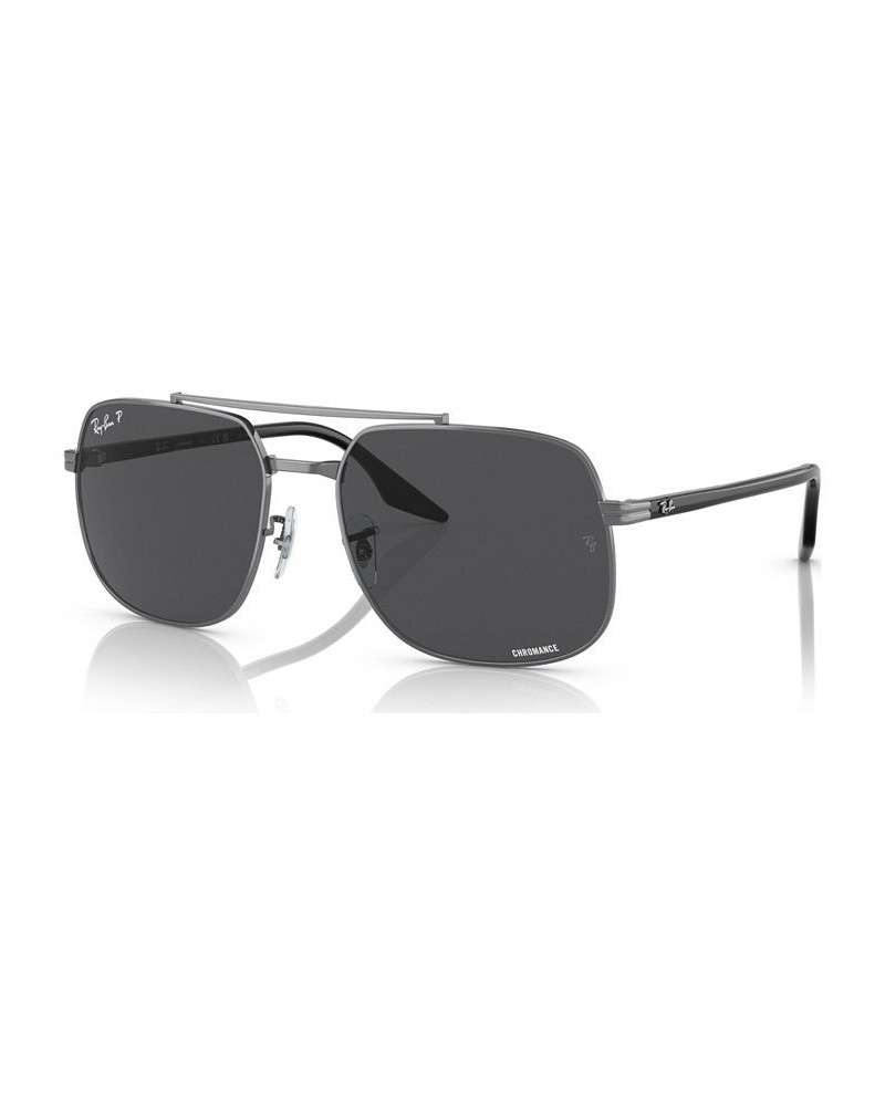 Unisex Polarized Sunglasses RB369959-P Silver-Tone $56.16 Unisex