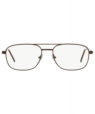 SF2152 Men's Square Eyeglasses Dark Brown $20.55 Mens