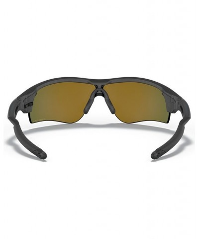 Men's Low Bridge Fit Sunglasses OO9206 RadarLock Path 38 Black 2 $66.90 Mens