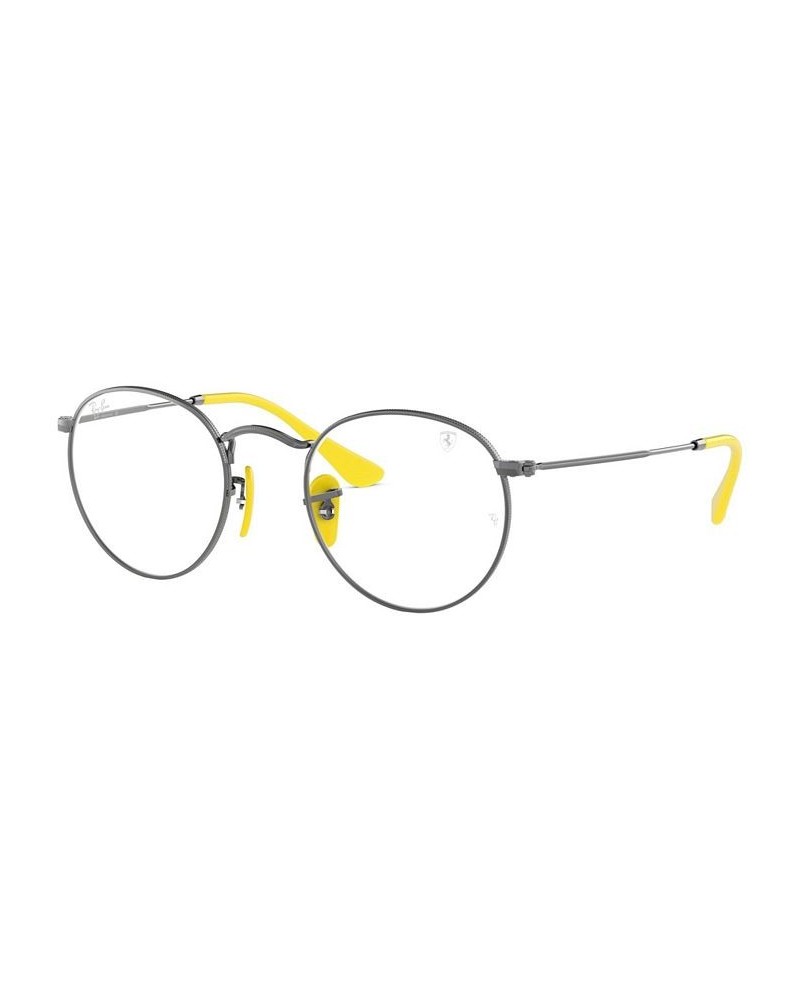 Scuderia Ferrari RX3447VM Unisex Round Eyeglasses Silver-Tone $30.24 Unisex