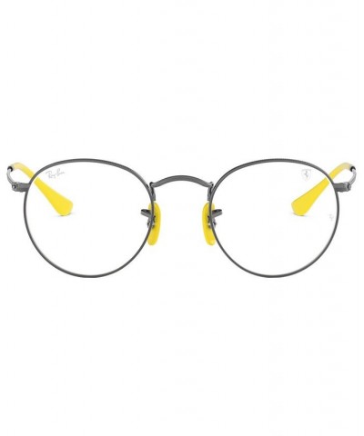 Scuderia Ferrari RX3447VM Unisex Round Eyeglasses Silver-Tone $30.24 Unisex