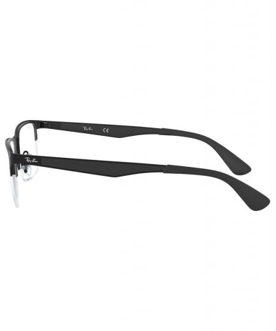 RB6335 Unisex Rectangle Eyeglasses Matte Blac $34.01 Unisex