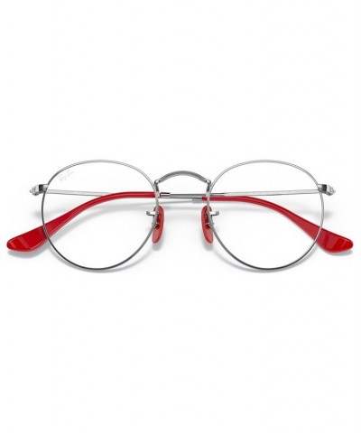 Scuderia Ferrari RX3447VM Unisex Round Eyeglasses Silver-Tone $30.24 Unisex