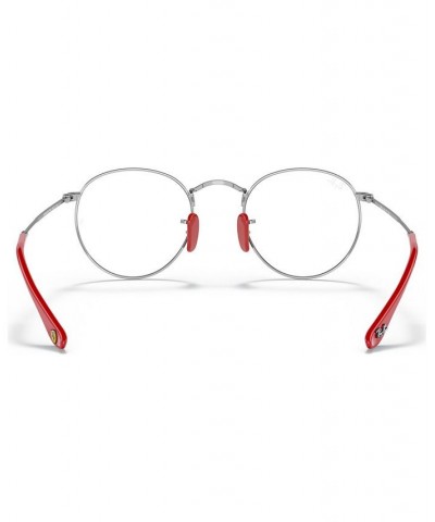 Scuderia Ferrari RX3447VM Unisex Round Eyeglasses Silver-Tone $30.24 Unisex