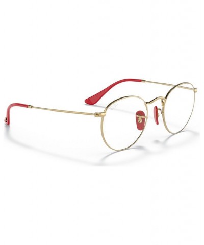 Scuderia Ferrari RX3447VM Unisex Round Eyeglasses Silver-Tone $30.24 Unisex