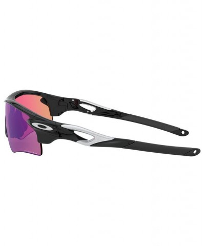 Men's Low Bridge Fit Sunglasses OO9206 RadarLock Path 38 Polished Black $53.52 Mens