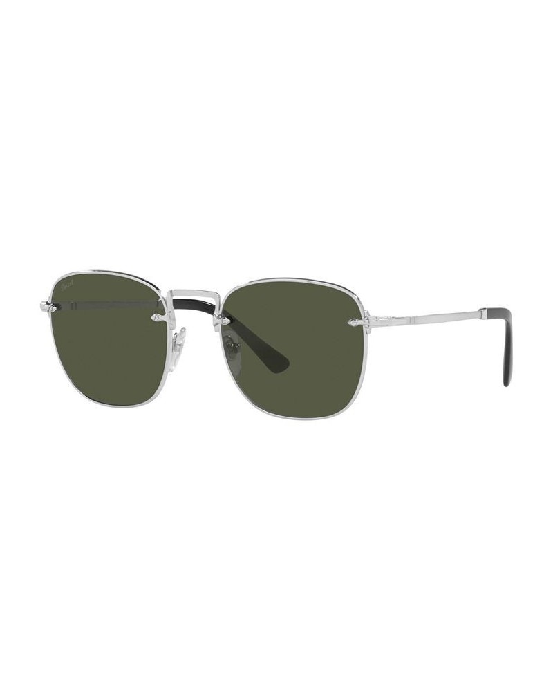 Men's Sunglasses PO2490S 54 Silver-Tone $89.03 Mens