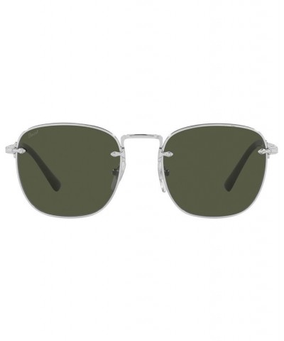 Men's Sunglasses PO2490S 54 Silver-Tone $89.03 Mens