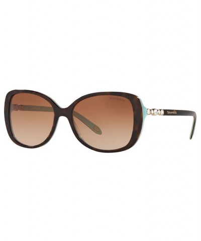 Sunglasses TF4121B 55 HAVANA/BLUE/BROWN GRADIENT $105.36 Unisex
