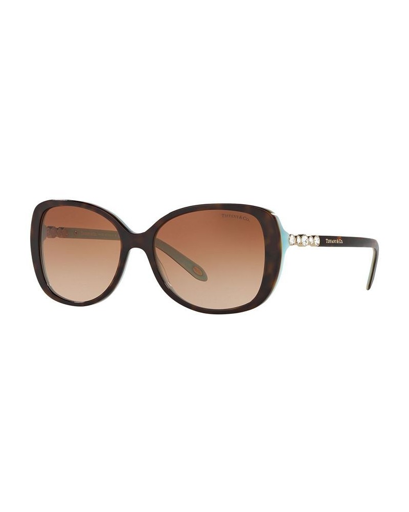 Sunglasses TF4121B 55 HAVANA/BLUE/BROWN GRADIENT $105.36 Unisex