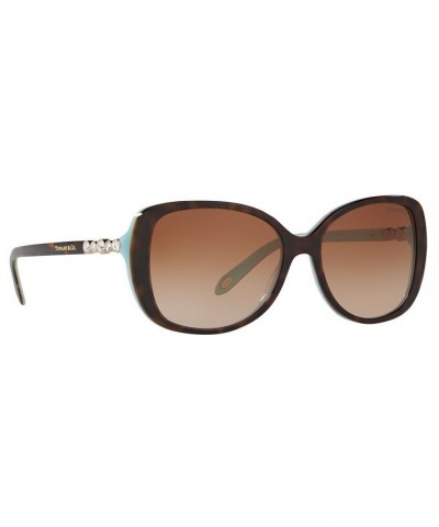 Sunglasses TF4121B 55 HAVANA/BLUE/BROWN GRADIENT $105.36 Unisex