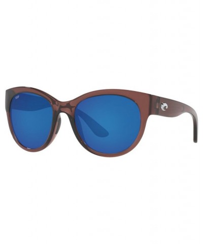 Maya Polarized Sunglasses 6S9011 55 413 SHINY URCHIN CRYSTAL/BLUE MIRROR 580P $61.77 Unisex