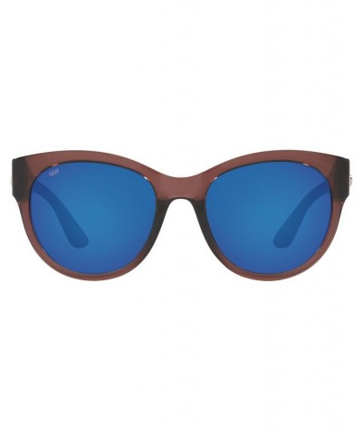 Maya Polarized Sunglasses 6S9011 55 413 SHINY URCHIN CRYSTAL/BLUE MIRROR 580P $61.77 Unisex