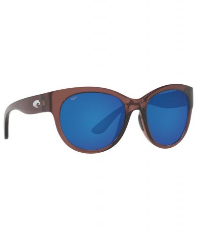 Maya Polarized Sunglasses 6S9011 55 413 SHINY URCHIN CRYSTAL/BLUE MIRROR 580P $61.77 Unisex