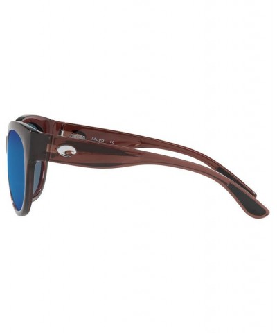 Maya Polarized Sunglasses 6S9011 55 413 SHINY URCHIN CRYSTAL/BLUE MIRROR 580P $61.77 Unisex