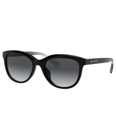 Women's Polarized Sunglasses HC8285U Black/Dark Gray Gradient POLAR $16.24 Womens
