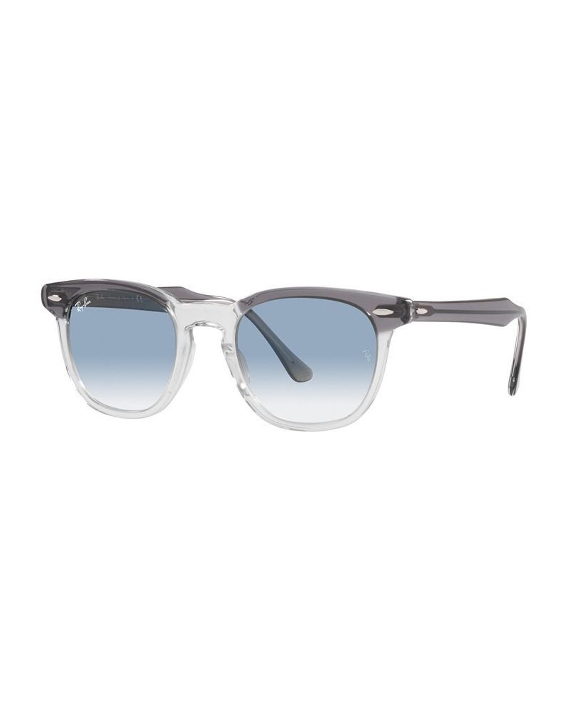 Unisex Low Bridge Fit Sunglasses Hawkeye 54 Gray On Transparent $30.24 Unisex