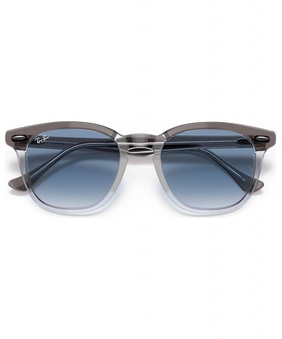 Unisex Low Bridge Fit Sunglasses Hawkeye 54 Gray On Transparent $30.24 Unisex