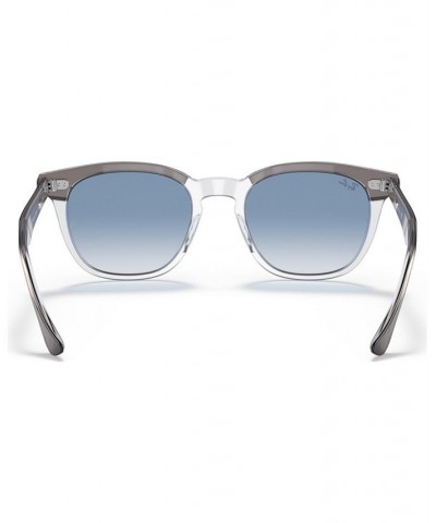 Unisex Low Bridge Fit Sunglasses Hawkeye 54 Gray On Transparent $30.24 Unisex