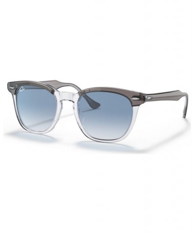 Unisex Low Bridge Fit Sunglasses Hawkeye 54 Gray On Transparent $30.24 Unisex