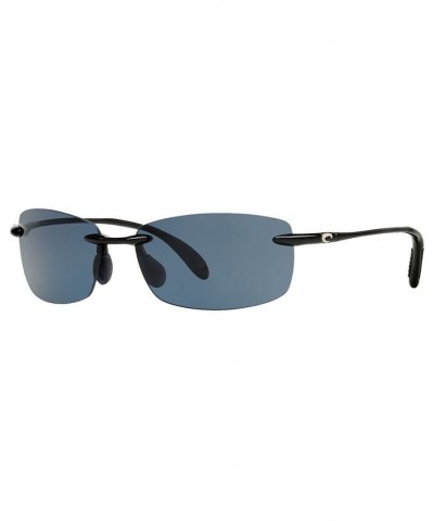 Unisex Polarized Sunglasses 6S000121 BLACK SHINY/GREY $34.58 Unisex