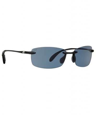 Unisex Polarized Sunglasses 6S000121 BLACK SHINY/GREY $34.58 Unisex