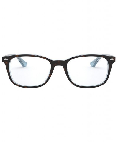 RX5375 Unisex Square Eyeglasses Blue Havana $28.65 Unisex