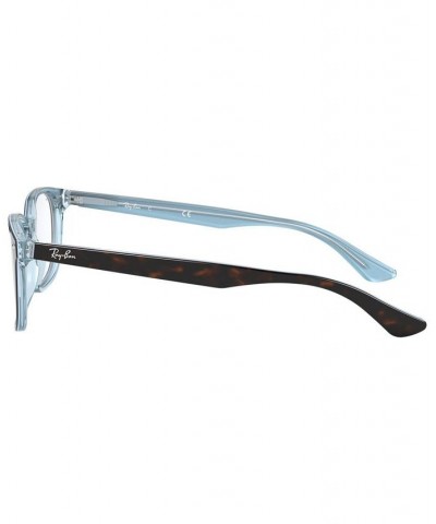 RX5375 Unisex Square Eyeglasses Blue Havana $28.65 Unisex