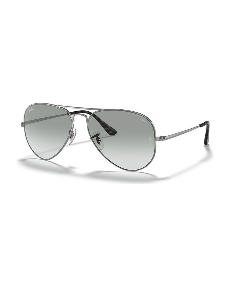 Sunglasses RB3689 58 SILVER/PHOTO AZURE GRADIENT BLUE $21.78 Unisex