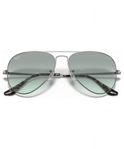 Sunglasses RB3689 58 SILVER/PHOTO AZURE GRADIENT BLUE $21.78 Unisex