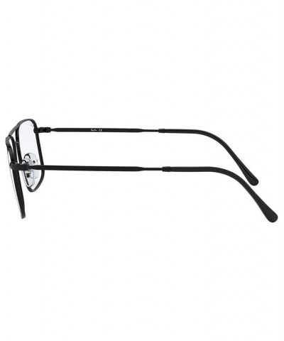 RX6434 Men's Square Eyeglasses Black $37.59 Mens