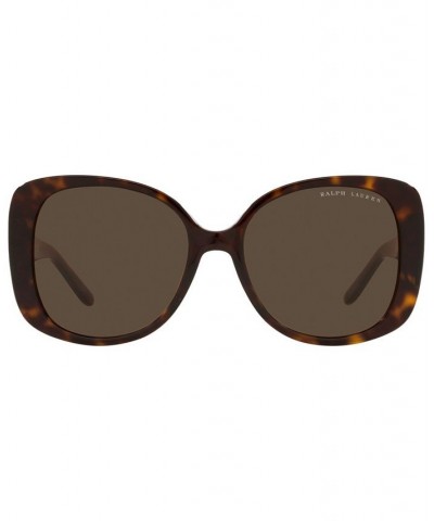 Women's Sunglasses RL8196BU 55 Shiny Dark Havana $66.00 Womens