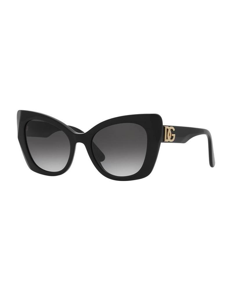 Women's Low Bridge Fit Sunglasses DG4405F 53 Black $34.87 Womens