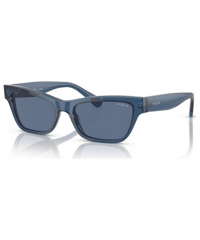 Women's Sunglasses VO5514S53-X 53 Transparent Dark Blue $22.77 Womens