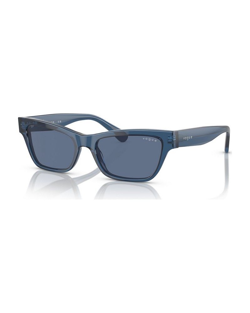 Women's Sunglasses VO5514S53-X 53 Transparent Dark Blue $22.77 Womens